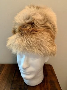 Vintage 70s Adolfo II Womans Brown Fur Hat New York Paris Montaldos RARE - Picture 1 of 15