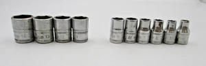 Snap-on TMM 10pc 1/4 Drive 6 Point Socket Set 5 - 14mm (Missing 10mm) USA - Picture 1 of 11