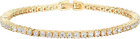 PAVOI 14K Gold Plated Cubic Zirconia Classic Tennis Bracelet | Gold Bracelets fo