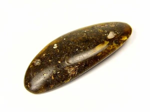 Baltic Amber Stone 11 grams Black Green Natural Polished Gemstone 1039 - Picture 1 of 14