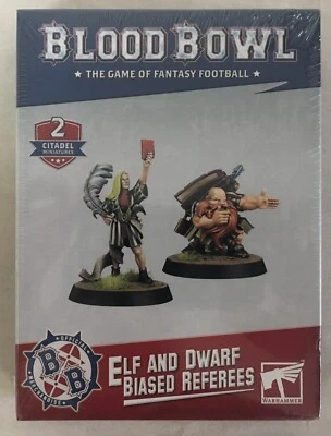 Elf and Dwarf Biased Referees Blood Bowl Warhammer AOS Age of Sigmar NIB Sealed - Image 1 of 4