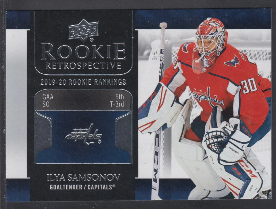 2020-21 Ilya Samsonov Upper Deck Series 1 Rookie Retrospective #RR-7 - Image 1 of 2