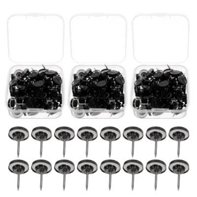 3 Boxes Flat Head Pushpins Bulletin Board Thumbtacks Push Pin Photo Cork Pushpin - Image 1 of 4