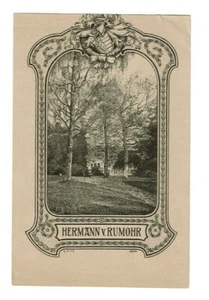 Ex Libris - Hermann von Rumohr 1906 von G. Otto Druck Bibliothek - Picture 1 of 1