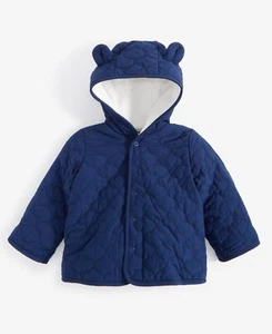 Chaqueta con Capucha First Impressions Acolchada Forrada en Micro Vellón Bebé Niños 18M Azul Marino - Imagen 1 de 16