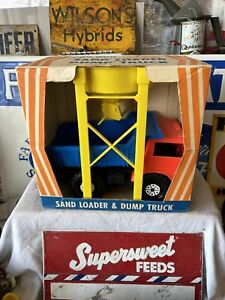 Gay Toy 1970's Sand Loader Plastic Dump International Harvester Style truck MIB