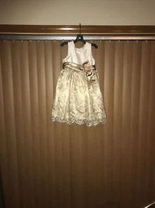 Jane Copelane Girl Champagne Dress 5 - Picture 1 of 10