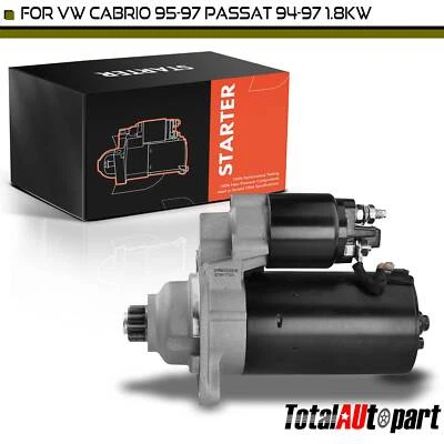 Nuevo motor de arranque para Volkswagen Cabrio 95-97 Passat 94-97 1.8KW 12V CCW 10 dientes Foto 1 de 4