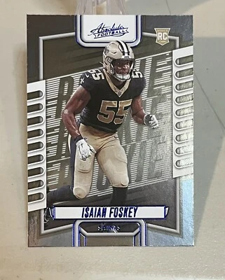 2023 Panini Absolute #166 Isaiah Foskey Rookie RC Blue Foil S178 - Image 1 of 2