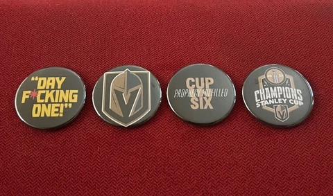VGK Vegas Golden Knights Stanley Cup Champions  -  4 x 1.75" fridge magnets Cover