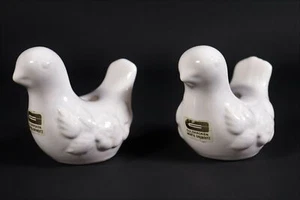 Guldkroken / Schweden / Keramik / Vogel / Kerzenhalter / 2 Stück #W - Bild 1 von 5