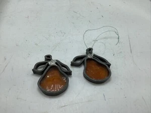 Lot of 2 Vintage Leaded Stained Glass  Suncatcher  Pear  Handmade - Picture 1 of 7