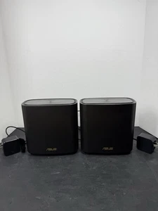 Asus ZenWiFi XT8 2PK AX6600 Tri-Band Mesh WiFi 6 Router 2 Pack Asus Working Used - Picture 1 of 7