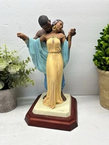 Thomas Blackshear's Ebony Visions " The Tender Touch" Sculpture Signed - Picture 1 of 8