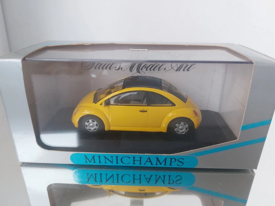 VW Nuova Beetle Concept Car Saloon Gialla 1994 Minichamps 430054001 1/43 GELB - Immagine 1 di 1