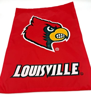 Louisville Cardinals Appliqued Garden Flag Two-Sided 12.5" X 18"  NCAA - Image 1 of 2