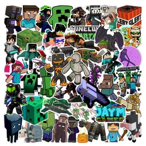 UK 50Pcs Minecraft Cool Game Stickers Pack Decal Vinyl Luggage Skateboard Laptop - Picture 1 of 10