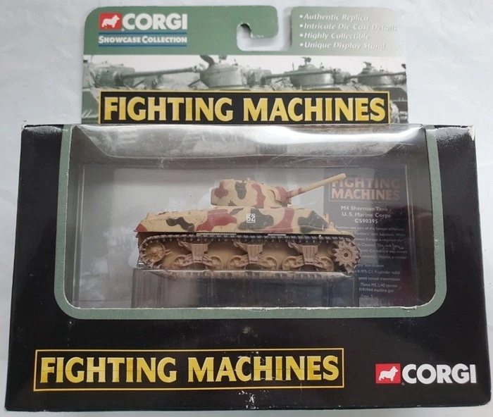 Corgi Fighting Machines Marine Corp M4 Sherman Tank -CS90395 - Image 1 of 2
