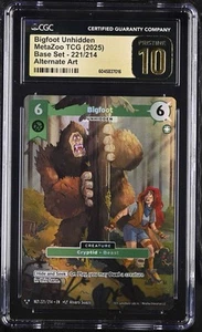 CGC Prestine 10 Bigfoot Unhidden Metazoo 2025 Base Set MZ1 221/214 Alt Art - Bild 1 von 2