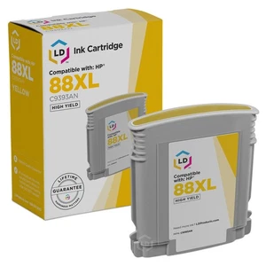 Cartucho de tinta amarilla LD C9393AN 88XL para HP K5300 K5400 K5400dn K5400dtn K8600dn - Imagen 1 de 9