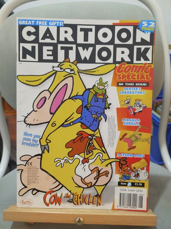 CARTOON NETWORK MAGAZINE COMIC ISSUE 6 COW AND CHICKEN DEXTERS LABORATORY LAB  - Image 1 of 1