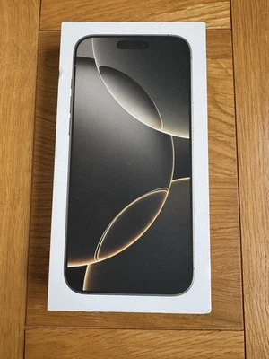 GENUINE APPLE IPHONE 16 PRO MAX NATURAL TITANIUM - EMPTY BOX - WITHOUT CABLE - Image 1 of 4