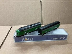 KATO N GAUGE DIESEL LOCOMOTIVES 2X F7A & B UNIT SET BURLINGTON NORTHERN NICE ! - Picture 1 of 17