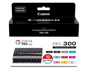 Paquete económico de tinta de 10 colores Canon PFI-300 - Imagen 1 de 1