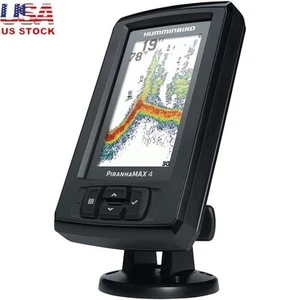 Piranhamax 4 Fishfinder 3 DualBeam Sonar 600 Ft Depth Transducer Humminbird New - Picture 1 of 4