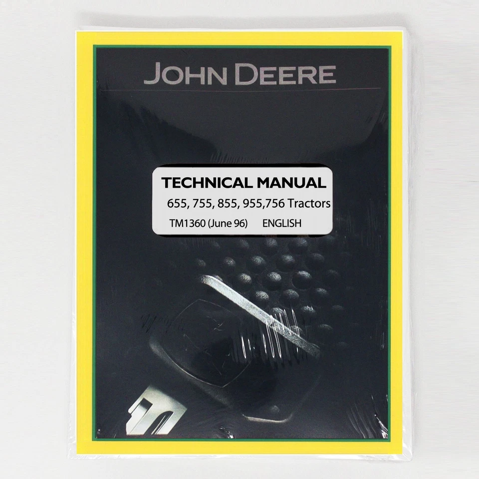 John Deere 655 755 855 Compact Utility Tractor Shop Service Repair Manual TM1360