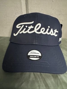 Titleist Pro V1 FJ Adjustable Shallow Fit Hat Black / White - Picture 1 of 10