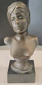 EMMANUEL VILLANIS BUSTO DE MUJER BRONCE - Imagen 1 de 10