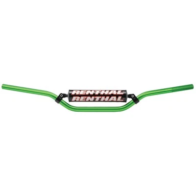 Renthal Aluminum 7/8" Handlebar Green For KAWASAKI KDX200 1983-2006 - Image 1 of 2