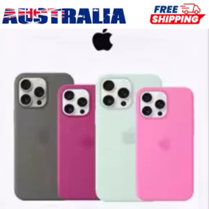 Original Liquid Silicone Phone Case for iPhone 16 15 14 11 12 13 Pro Max Apple C - Picture 1 of 13