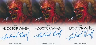 LE Nuevo 2023 Doctor Who Autógrafo Gabriel Woolf Voz de Bestia Sangrado Completo AAA Foto 1 de 2