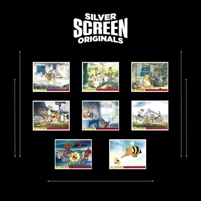 Winnie the Pooh and the Blustery Day 8x ORIGINAL UK FOH Lobby Cards Disney 1968 - Image 1 of 4