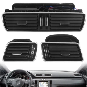 Left Right Center Dash AC Air Conditioning Vent Trim For VW Passat B6 B7 CC R36 - Picture 1 of 18