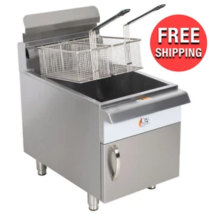 Commercial Kitchen 30 lb. Liquid Propane Countertop Frying Restaurant Deep Fryer - Picture 1 of 12