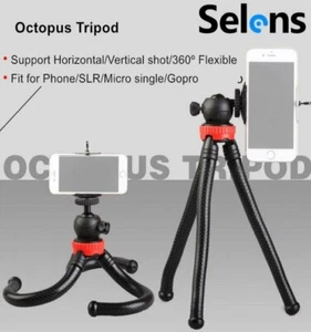 Flexibler Octopus Stativständer für Kamera Smartphone Mini tragbarer Gorilla Pod - Picture 1 of 12