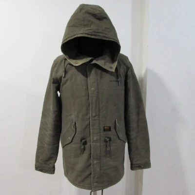 Carhartt Clash Parka Men's Green Hooded Jacket Chest 36/38 UK S REF (Y00508) - Image 1 of 4