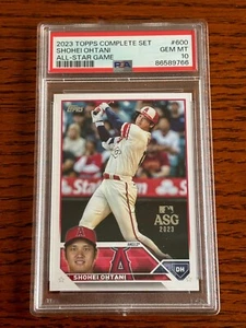 2023 Topps Complete Set #600 Shohei Ohtani All-Star PSA 10 POP 2 86589766 - Picture 1 of 2
