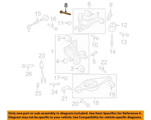 Perno brazo de control superior suspensión trasera FORD FABRICANTE DE EQUIPOS ORIGINALES W715419S439 - Imagen 1 de 2