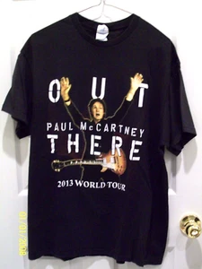 PAUL MC CARTNEY VTG 'OUT THERE' 2013 WORLD TOUR - BLACK SHIRT - LARGE - Picture 1 of 2