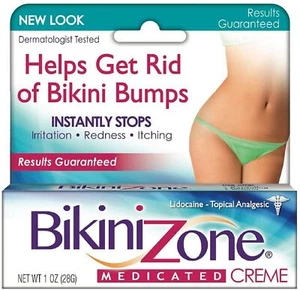 Bikini Zone Medicated Creme Helps Get Rid Bikini Bumps Instantly 1 Oz 6 Pack - Picture 1 of 2