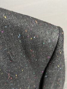 Nice Vintage Raffinati Mens Suit Jacket Size 42 Black Speckled Colors EUC
