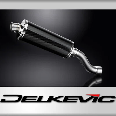 Ducati Monster 1200 y 821 2014-2020 Slip On 14" Ovalado Carbono Silenciador de Escape Kit Foto 1 de 4