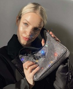 prada all black bolsa