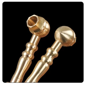 Metal Brass Pipe Tobacco Cigarette Herb Tobacco Smoking Accessories Pipe - Foto 1 di 8