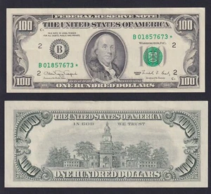 Billete Estados Unidos 100 dólares 1990 Nueva York P.-489r☆ (reemplazo) SUP/AU - Imagen 1 de 2