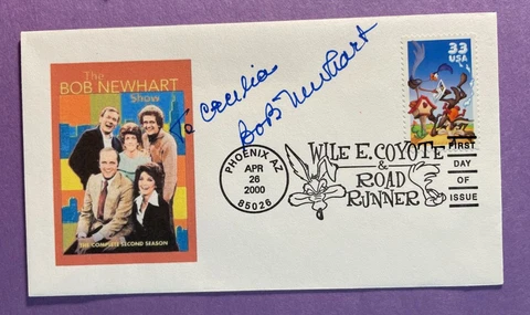 SIGNED BOB NEWHART FDC AUTOGRAPHED FIRST DAY COVER Cover